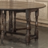 Early 19th Century Antique English Oak Gateleg Dining Table