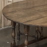 Early 19th Century Antique English Oak Gateleg Dining Table
