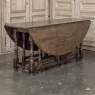 Early 19th Century Antique English Oak Gateleg Dining Table