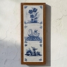 Framed Set of Three 18th Century Dutch Delft Blue and White Tiles
