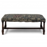 Antique Renaissance Revival Floral Needlepoint Tapestry Bench