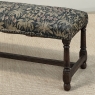 Antique Renaissance Revival Floral Needlepoint Tapestry Bench