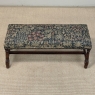 Antique Renaissance Revival Floral Needlepoint Tapestry Bench