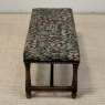 Antique Renaissance Revival Floral Needlepoint Tapestry Bench