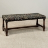 Antique Renaissance Revival Floral Needlepoint Tapestry Bench