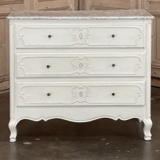 Antique Country French Painted Commode ~ Chest of Drawers