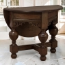 19th Century English Oak Gateleg Drop Leaf Occasional Table