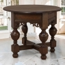19th Century English Oak Gateleg Drop Leaf Occasional Table
