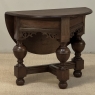 19th Century English Oak Gateleg Drop Leaf Occasional Table