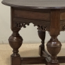 19th Century English Oak Gateleg Drop Leaf Occasional Table