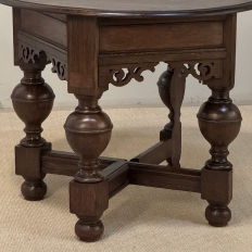 19th Century English Oak Gateleg Drop Leaf Occasional Table