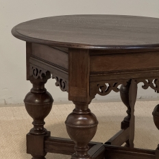 19th Century English Oak Gateleg Drop Leaf Occasional Table