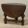 19th Century English Oak Gateleg Drop Leaf Occasional Table