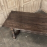 18th Century English Oak Trestle Dining Table with Turned Supports