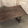 18th Century English Oak Trestle Dining Table with Turned Supports