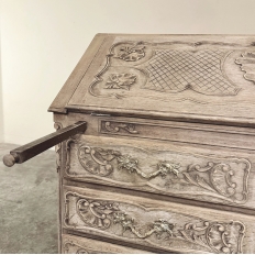 18th Century French Régence Period Carved Oak Secretary Desk