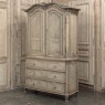 18th Century Liégeois Régence Period Stripped Oak Linen Press