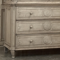 18th Century Liégeois Régence Period Stripped Oak Linen Press