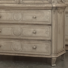 18th Century Liégeois Régence Period Stripped Oak Linen Press