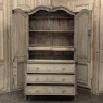 18th Century Liégeois Régence Period Stripped Oak Linen Press