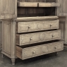 18th Century Liégeois Régence Period Stripped Oak Linen Press