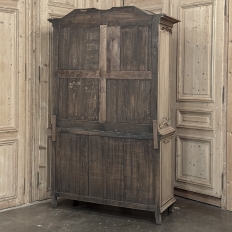 18th Century Liégeois Régence Period Stripped Oak Linen Press