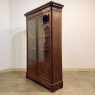 19th Century French Louis Philippe Mahogany Bookcase with Glazed Doors