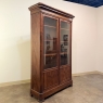 19th Century French Louis Philippe Mahogany Bookcase with Glazed Doors