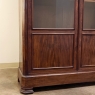 19th Century French Louis Philippe Mahogany Bookcase with Glazed Doors