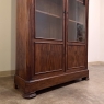 19th Century French Louis Philippe Mahogany Bookcase with Glazed Doors