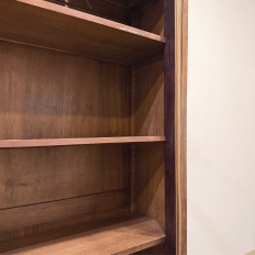19th Century French Louis Philippe Mahogany Bookcase with Glazed Doors