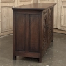 French Gothic Revival Oak Coffer Buffet with Iron Hardware