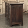French Gothic Revival Oak Coffer Buffet with Iron Hardware