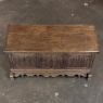 19th Century Gothic Revival Carved Oak Trunk with Hand-Forged Ironwork