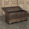 19th Century Gothic Revival Carved Oak Trunk with Hand-Forged Ironwork