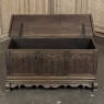 19th Century Gothic Revival Carved Oak Trunk with Hand-Forged Ironwork