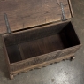 19th Century Gothic Revival Carved Oak Trunk with Hand-Forged Ironwork
