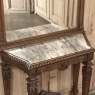 19th Century French Louis XIV Marble Top Console with Mirror