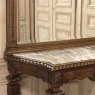 19th Century French Louis XIV Marble Top Console with Mirror