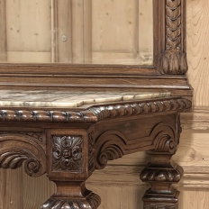 19th Century French Louis XIV Marble Top Console with Mirror