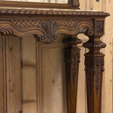 19th Century French Louis XIV Marble Top Console with Mirror