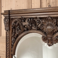 19th Century French Louis XIV Marble Top Console with Mirror
