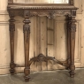 19th Century French Louis XIV Marble Top Console with Mirror