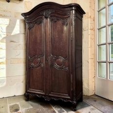 18th Century French Louis XVI Period Mahogany Armoire