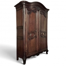 18th Century French Louis XVI Period Mahogany Armoire