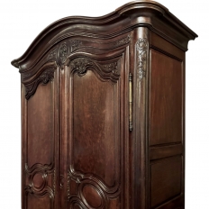 18th Century French Louis XVI Period Mahogany Armoire