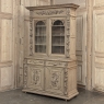 19th Century French Renaissance Hunt Stripped Oak Bookcase