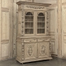 19th Century French Renaissance Hunt Stripped Oak Bookcase