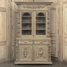 19th Century French Renaissance Hunt Stripped Oak Bookcase