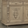 19th Century French Renaissance Hunt Stripped Oak Bookcase